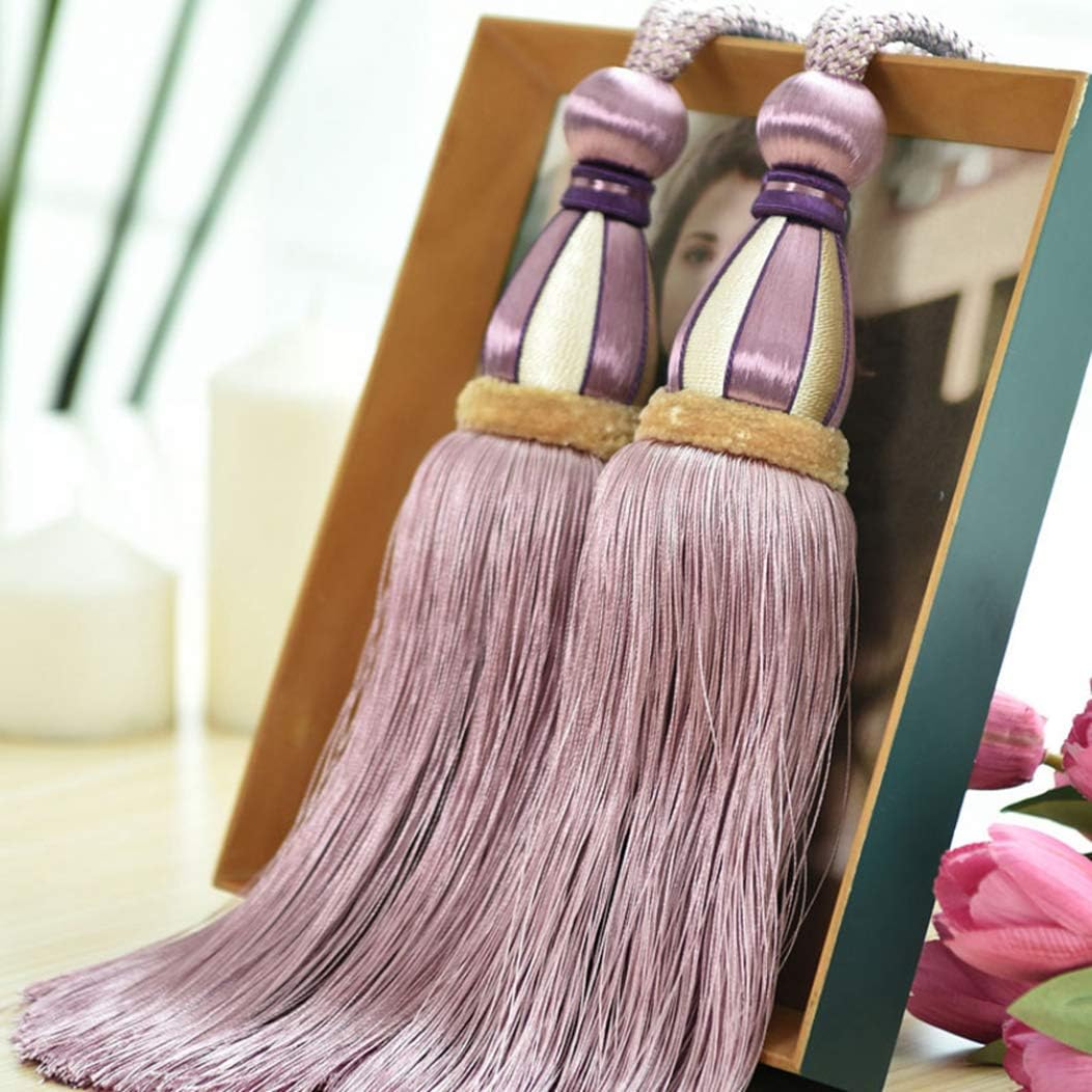 Curtain Ties for Drapes，Curtain tiebacks，European Curtain Tassel Modern Curtain Accessories Elegant Living Room Bedroom Window Drapery Tieback Rope Elegant Hanging Ball (Color : Color 05, Size : One