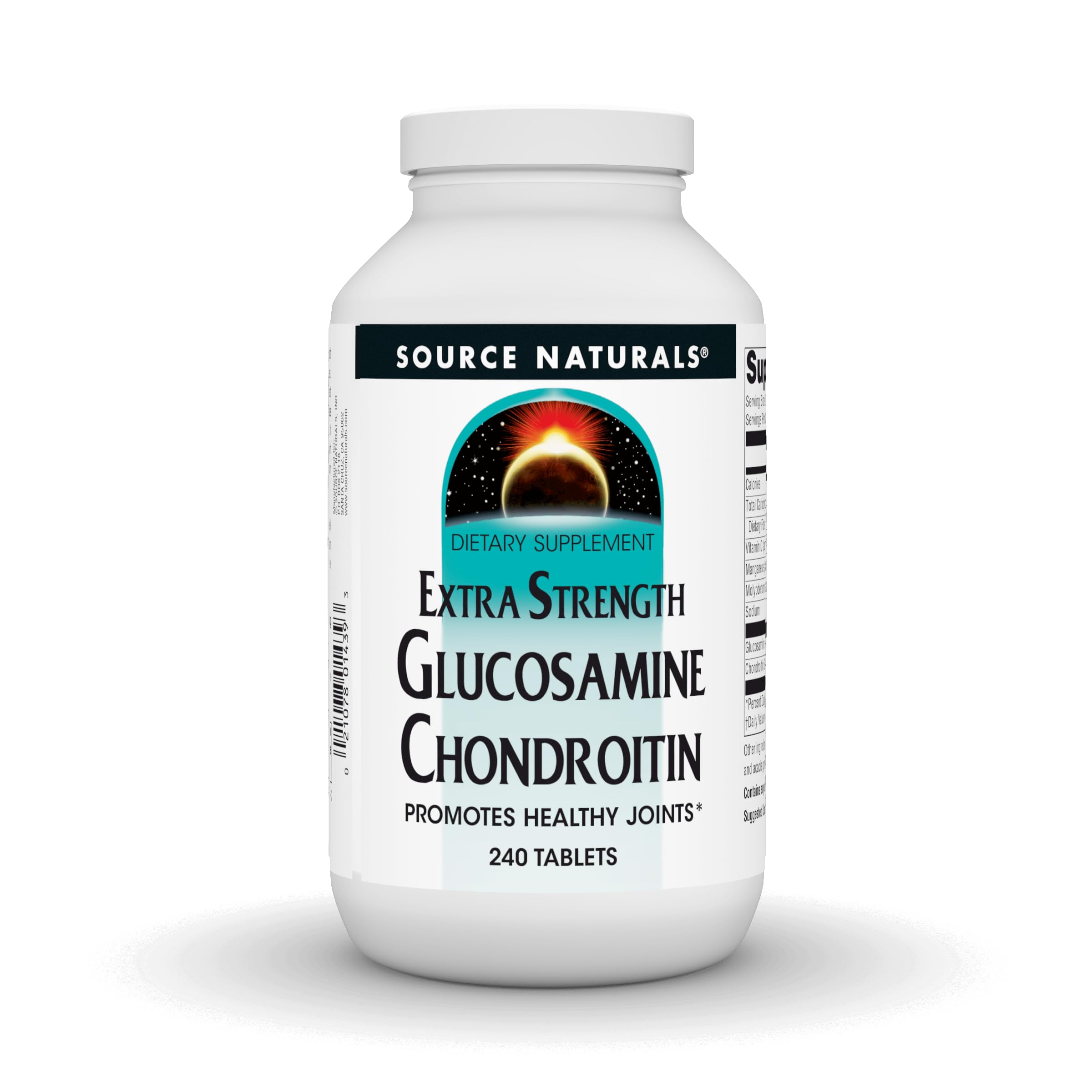 Source Naturals Extra Strength Glucosamine Chondroitin, 240 Tablets 240 Count (Pack of 1)