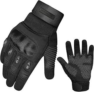 WESTWOOD FOX WFX - Guantes de motocicleta para hombres y mujeres, guantes duros de dedo completo para pantalla táctil, guantes de motocicleta para montar en bicicleta