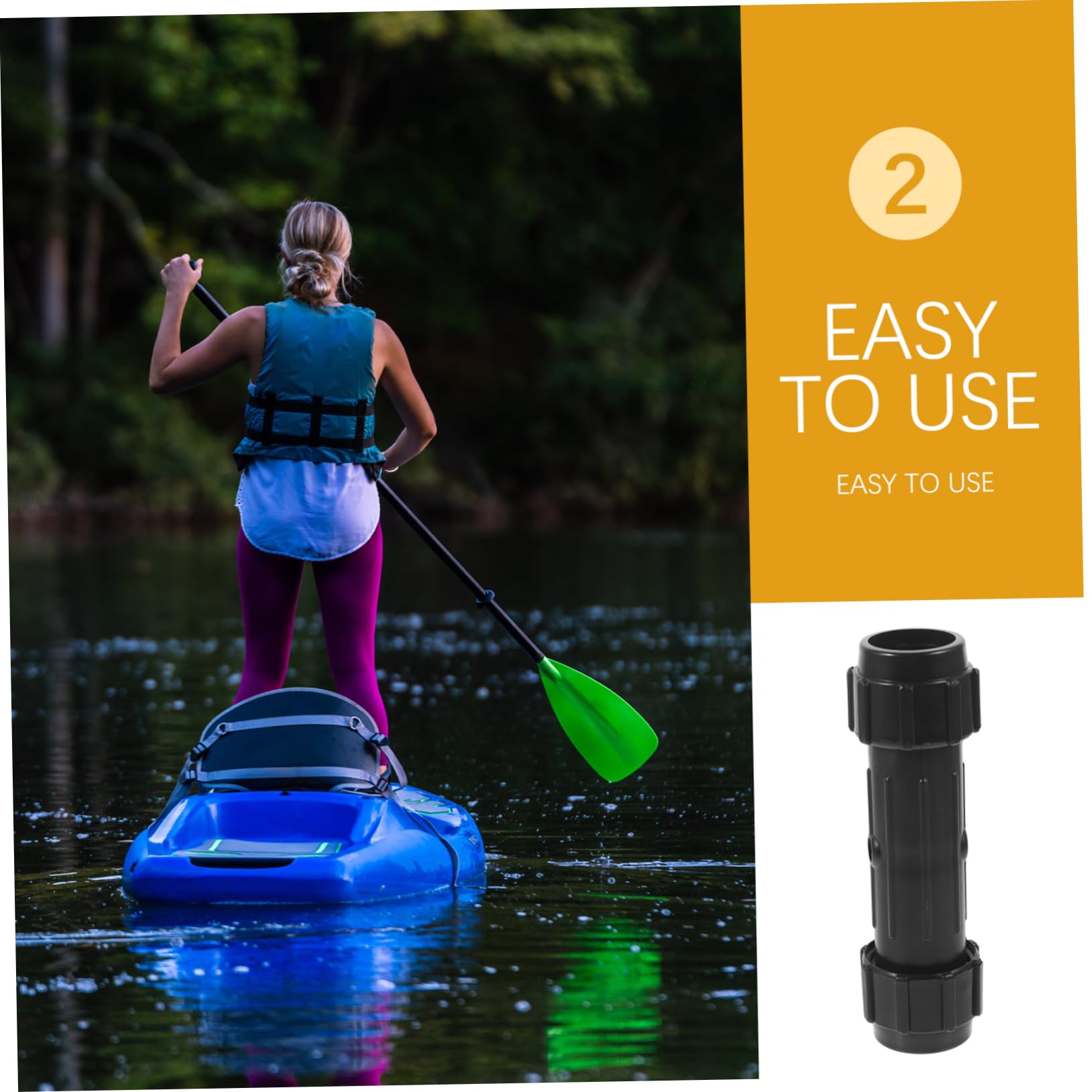 BESPORTBLE Paddle Boat Oar Grip 3.5mm Plastic Connector Easy Install for Kayak Paddle