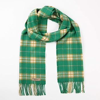 【BURBERRY】カシミヤ100% マフラー 冬 ブランド グリーン BURBERRY バーバリー マフラー カシミア100％ グリーン系 送料