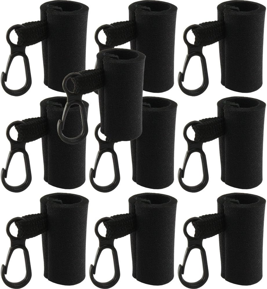 Kage 10 Clip-On Neoprene Sleeve Lip Balm Holsters Lipstick Holder Key Chain