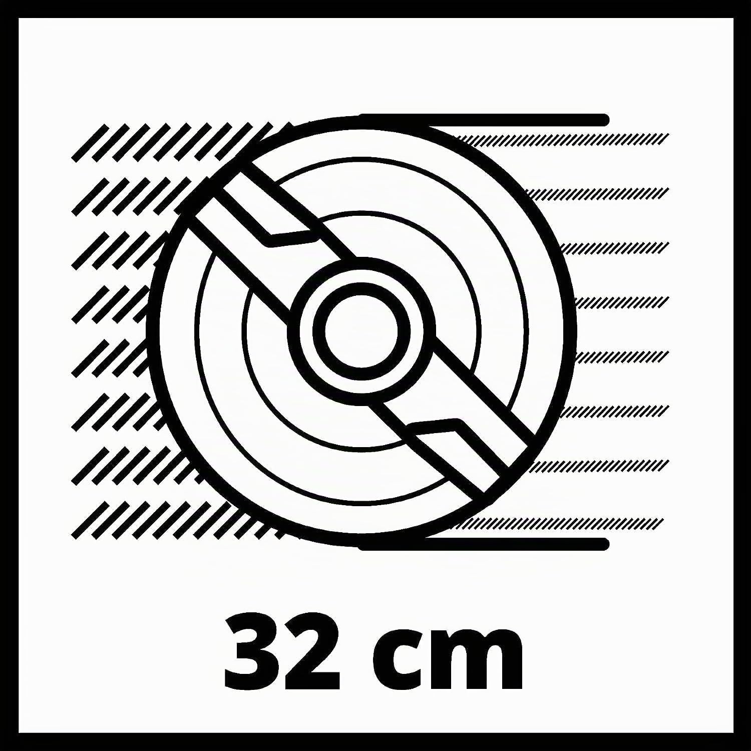 Einhell Tondeuse à Gazon sans Fil GE-CM 18/32 Li-Solo Power X-Change 18V, réglage de la Hauteur 3 Niveaux 30-70 mm Livré sans Batterie ni Chargeur
