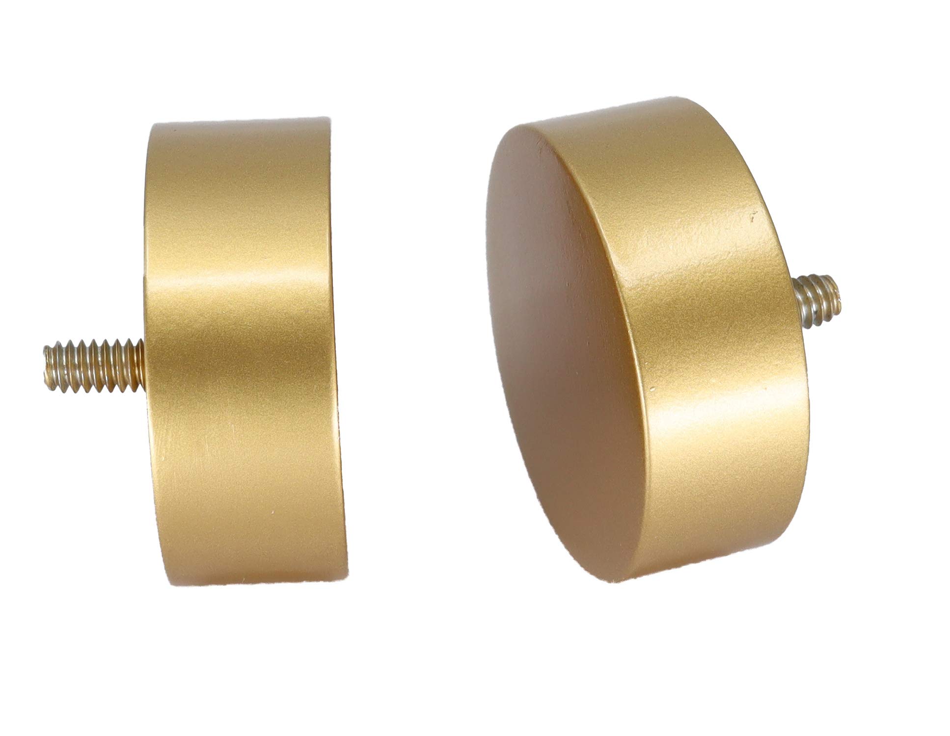 Meriville 1-Inch Diameter Single Window Treatment Curtain Rod, Vico End Cap Finial (48