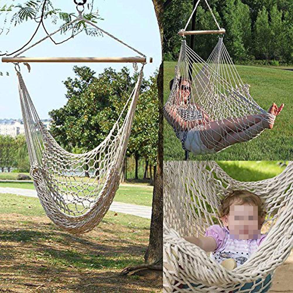 NANANA Amaca a Poltrona Dondolo Sedia Sospesa da Giardino, Amaca da Giardino o Casa Poltrona Sospesa per Interni ed Esterni, capacità 120 kg, 110X50cm