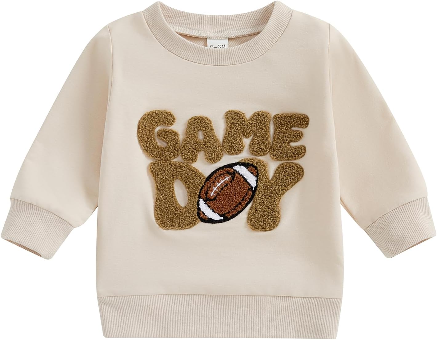 Toddler Baby Girl Boy Fall Clothes Football Game Day Sweatshirt Tops Crewneck Pullovers Shirt Kids Football Outfit