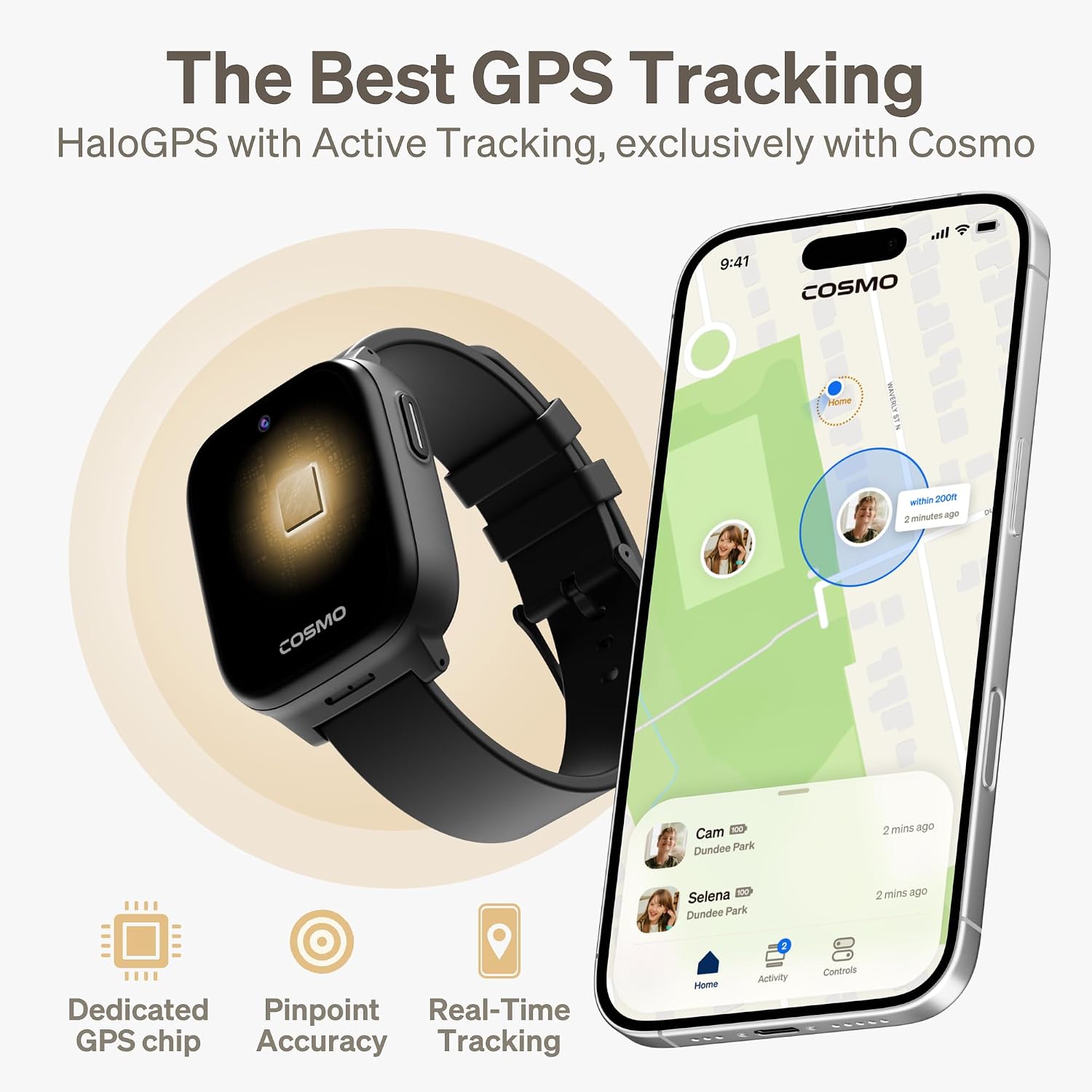 JrTrack 5 SE Kids Smart Watch by Cosmo | All-New Phone Watch & GPS Tracker