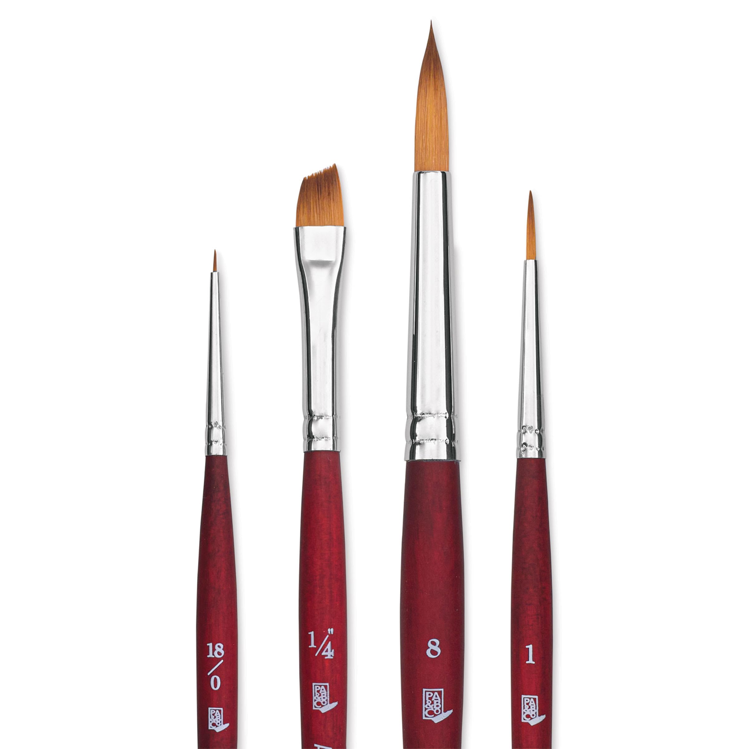Velvetouch Series 3950 Synthetic Brushes - Blick Exclusive, Short Handle, Set of 4