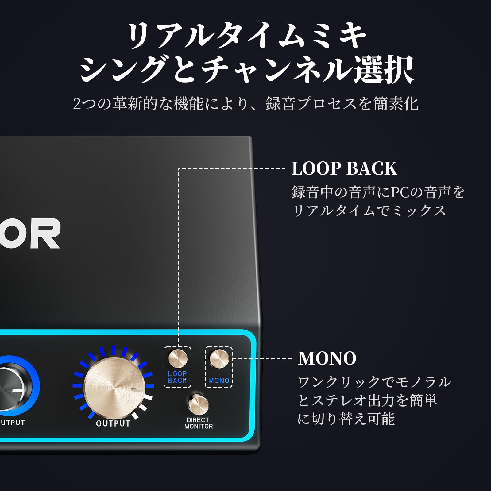 Amazon.co.jp: TONOR 配信用オーディオインターフェース、ダブルXLR 