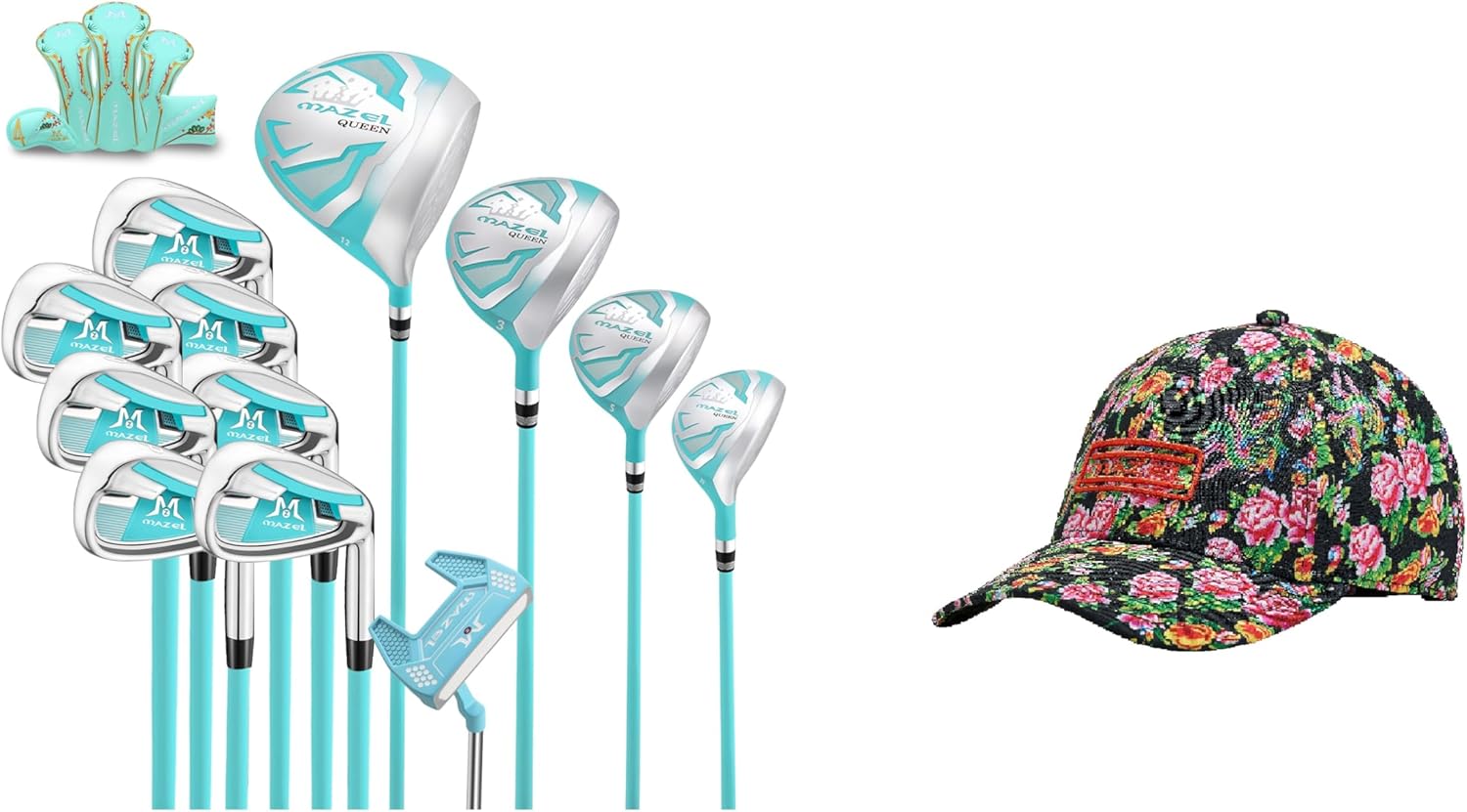 MAZEL Golf Iron Set & Baseball Cap,Bundle of 2