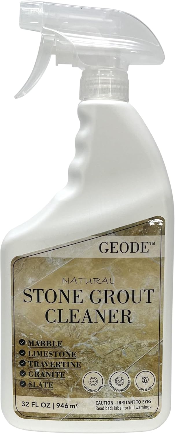 Natural Stone Grout Cleaner, Safe for Marble, Travertine