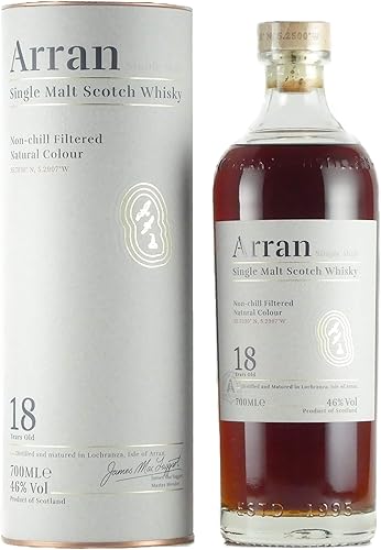 Amazon Co Jp アラン 18年 46度 700ml シングルモルトスコッチウイスキー 並行輸入品 食品 飲料 お酒