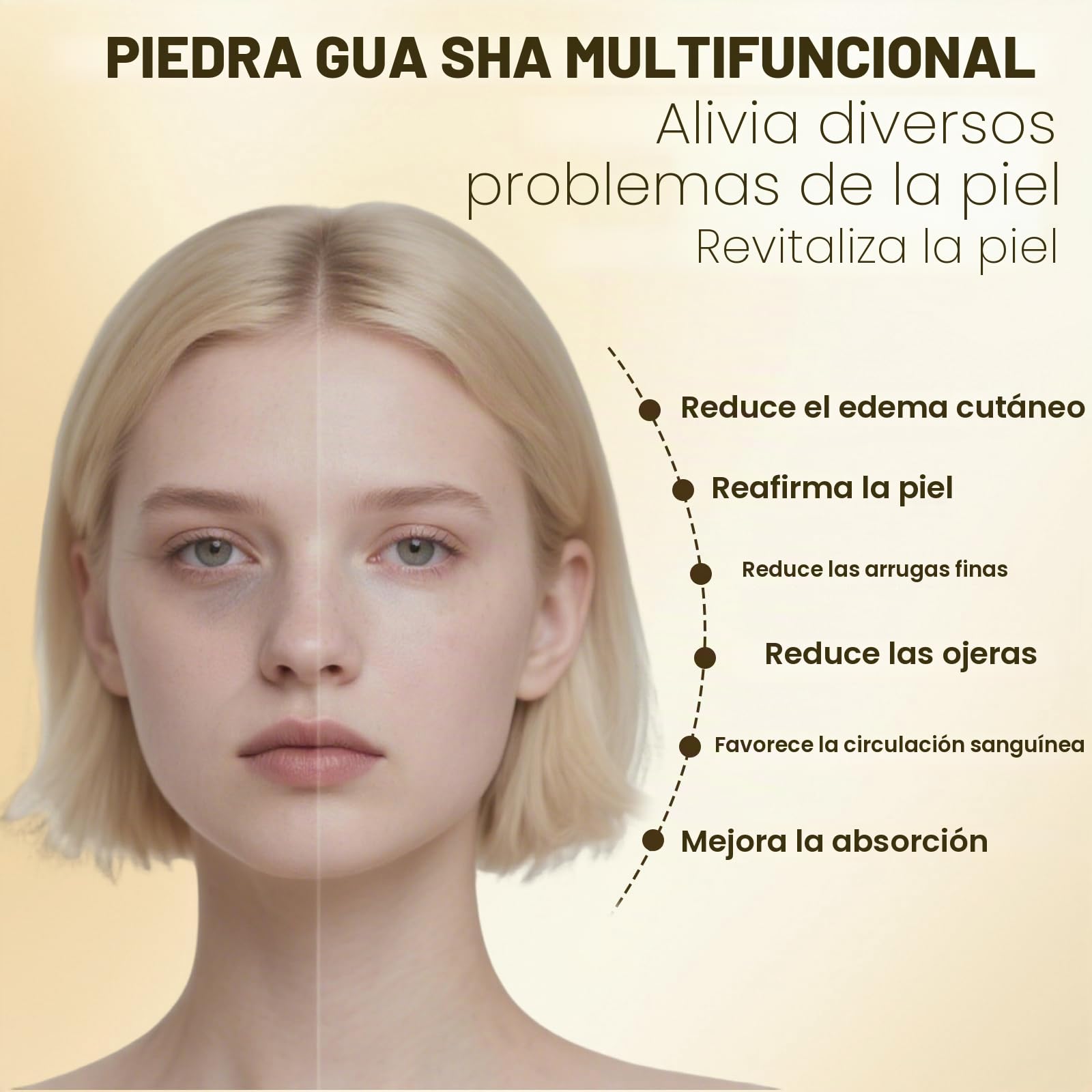 Guasha facial, masajeador facial masajeador facial antiarrugas raspador facial 4 en 1 con 4 luces y 9 niveles de intensidad ajustables para tratamientos antienvejecimiento, antiarrugas y antiedema