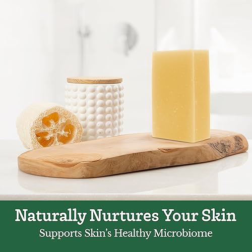 Miniatura 8 de Southern Natural Barra de jabón de leche de cabra (paquete de 3, menta de árbol de té) para piel seca y sensible. Jabón natural hecho a mano para