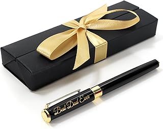 Personalised Custom Premium Metal Pen + Gift Box | Design A Truly Unique Present | Laser Engraved - Black