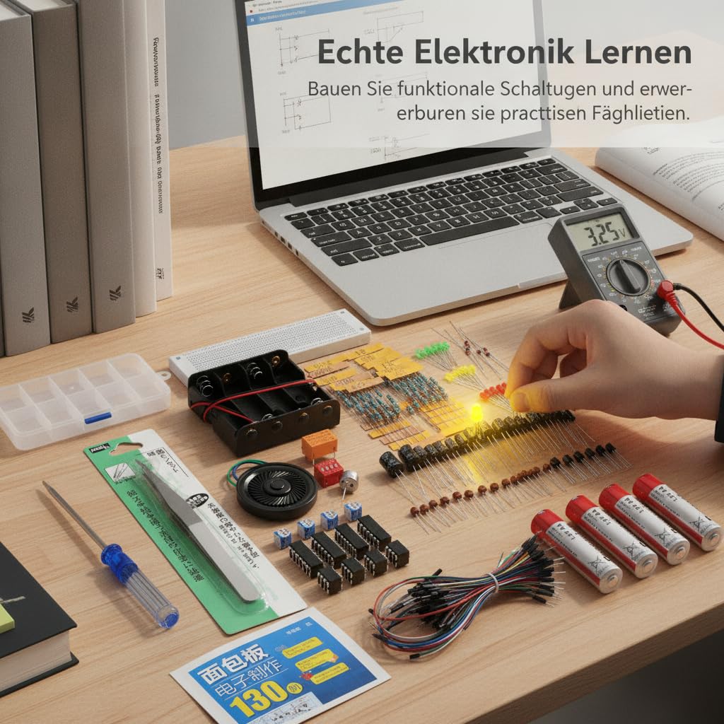 Kit Componenti per Circuiti Elettronici 555 per Sperimentazione di Base Adatto per Apprendimento Fai da Te E Progetti di Elettronica Creativa, style to 2