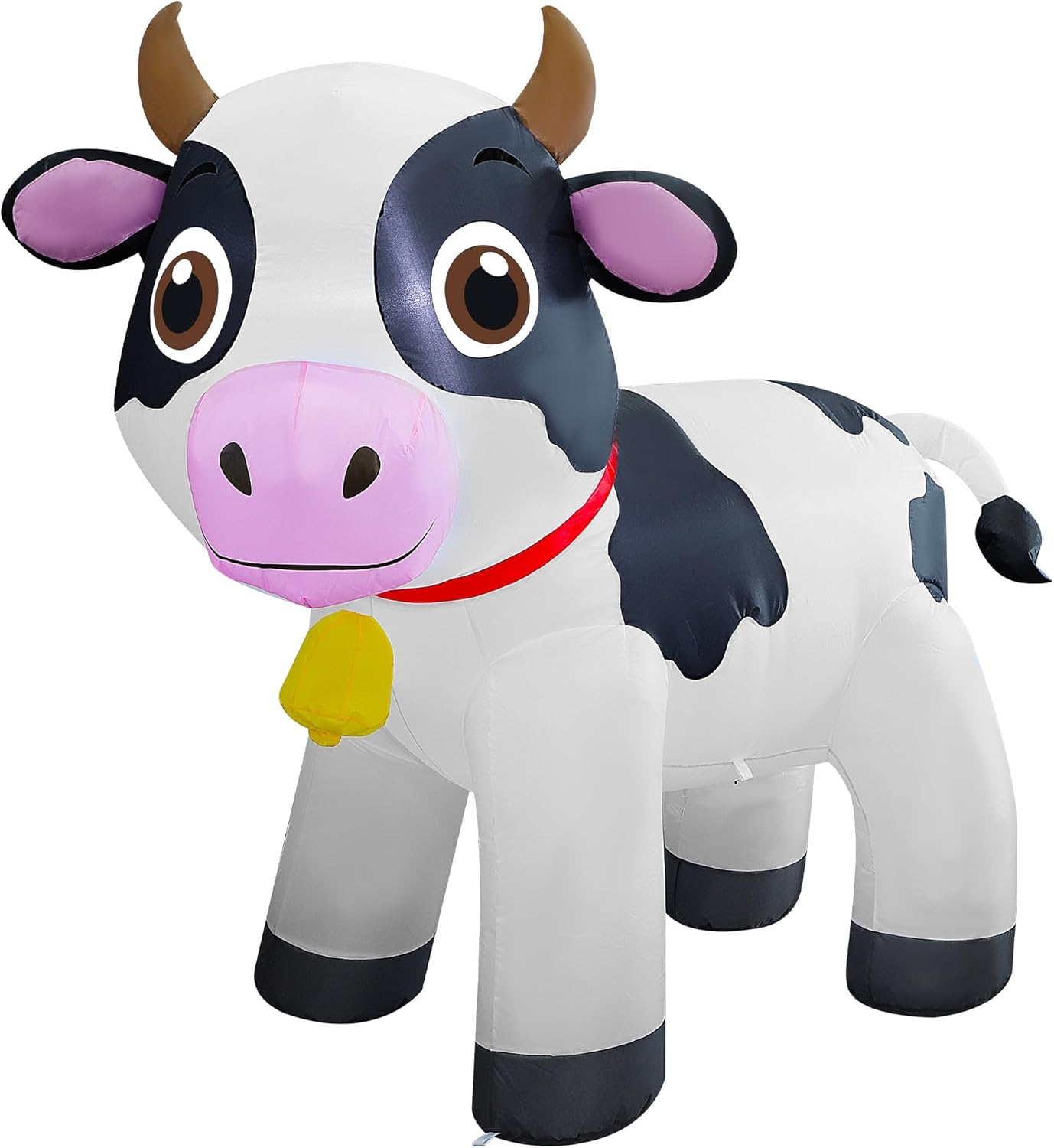 Lulu Home 6FT Christmas Inflatable Cow Decoration, Giant Blow Up Dairy Cattle with Built-in LED Lights, Air-Blown Animal Holiday Display for Yard Garden Lawn Indoor Outdoor Farm-Themed Party Decor - Image 8