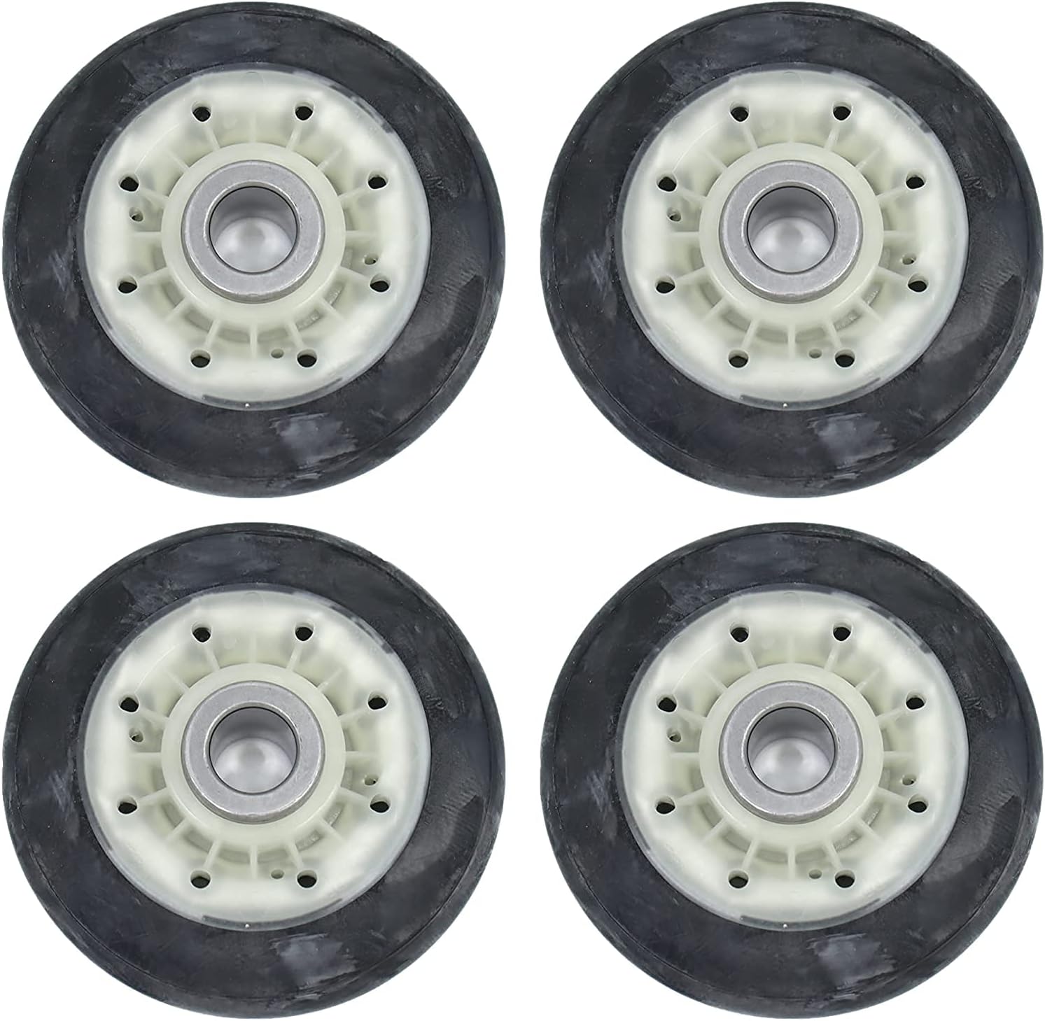 [4581EL3001E Roller OEM Mania] 4581EL3001E Dryer Drum Roller 4-Pack, OEM Mania, Replacement Compatible with LG & Kenmore Dryers, Replaces 4581EL3001A