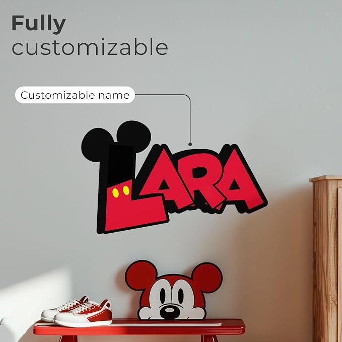 Vinilo Decorativo Personalizado Nombre Cartoon Clásico miniatura 3