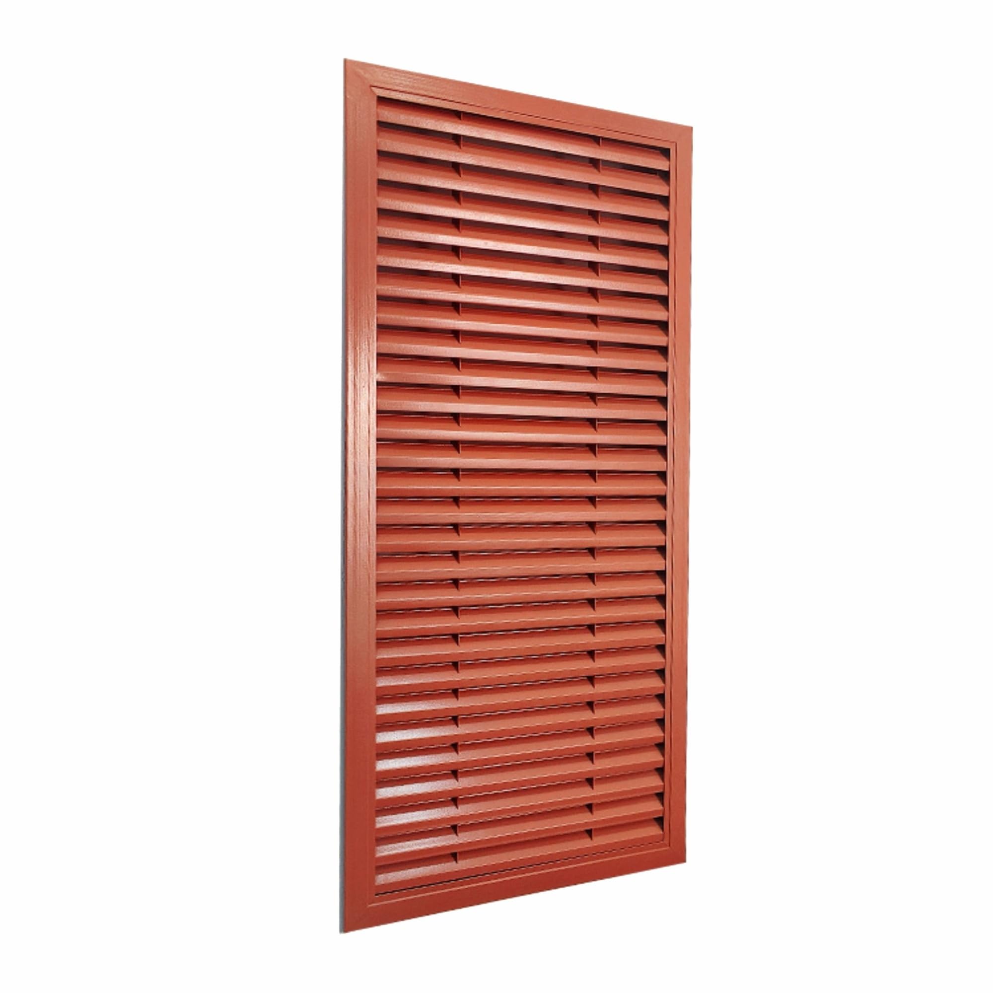 Niestandardowa czerwona brązowa aluminiowa żaluzjowa osłona wentylacyjna dekoracyjna kratka grzewcza do grzejników i kolektorów dom ukrywająca tarcza 30 x 30 cm idealna do salonów sypialni i korytarzy