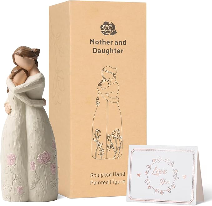 Figura de Madre e Hija Pintada a Mano miniatura 6