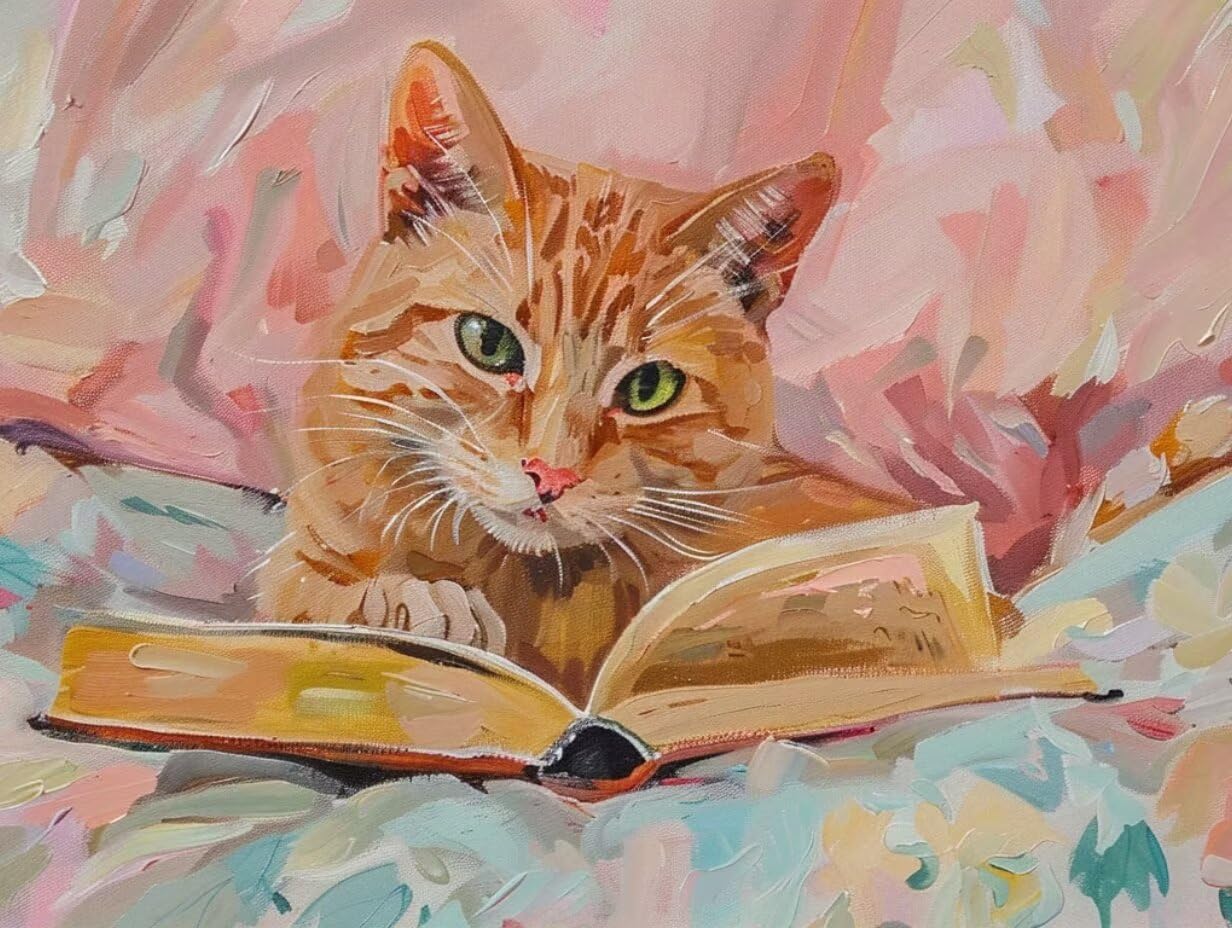 Puzzle pour Adults 4000 Pièces, Livres pour Chats, Jigsaw Bois de YHPGL4596