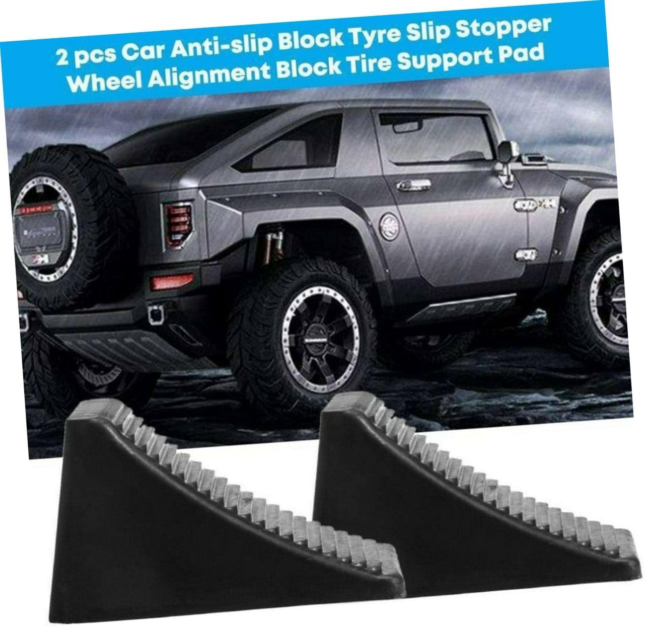 2pcs Heavy Duty Wheel Chocks Rv Wheel Chocks Camper Stabilizer for Car Rv