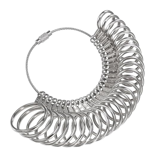 Professional Stainless Steel Ring Sizer Set