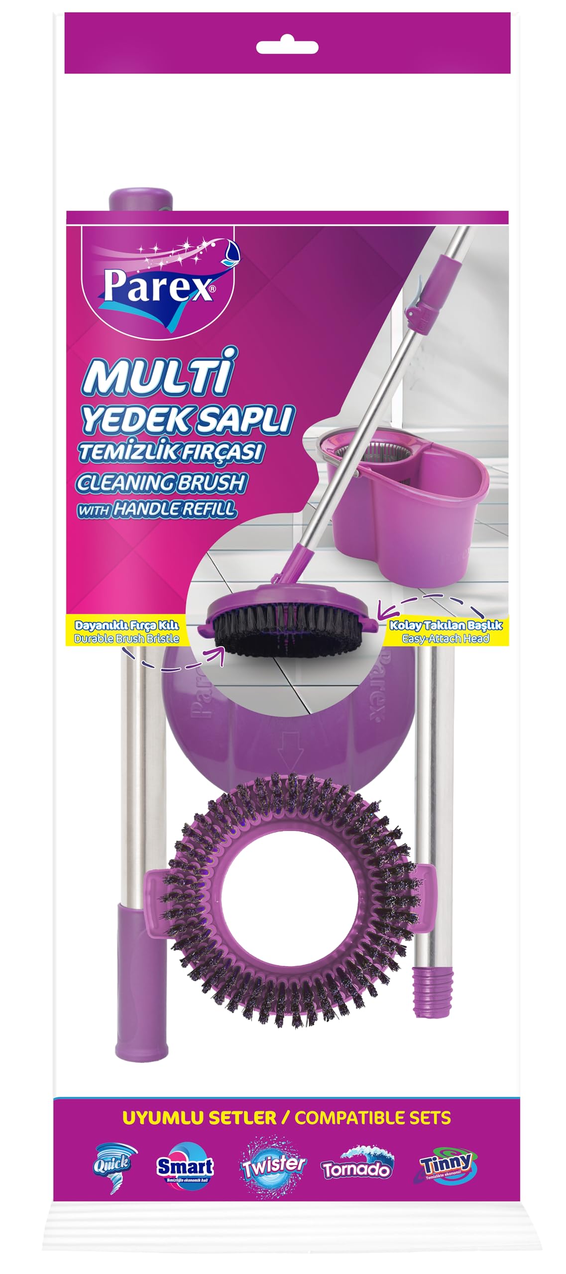 Parex Multi Saplı Temizlik Fırçası Orta Boy