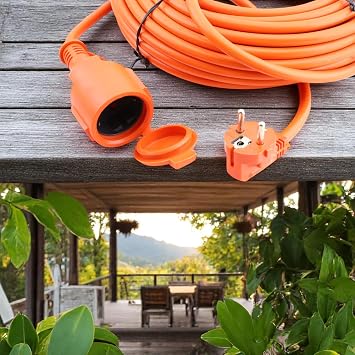 CCA Extension Cable 20 METERS 3x2.5 mm Single Group Plug Single Phase House Type Grounded Cable with Socket Cover