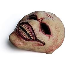 Noseless smiling demon halloween mask,Creepy Latex realistic scary mask Monster Leatherface horror ghost mask costume prop