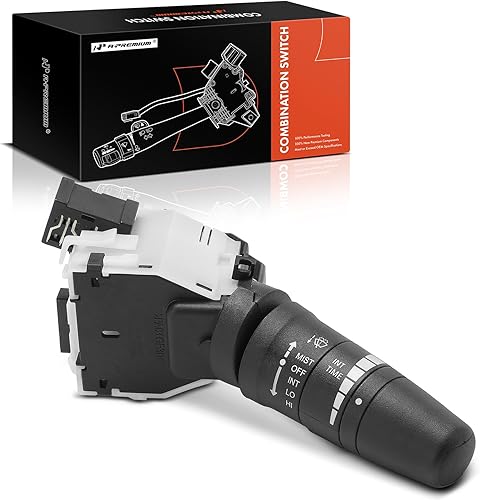 A-Premium Conjunto de palanca del interruptor del limpiaparabrisas compatible con Nissan Titan 2009-2015, Versa 2007-2011 (Sedán)