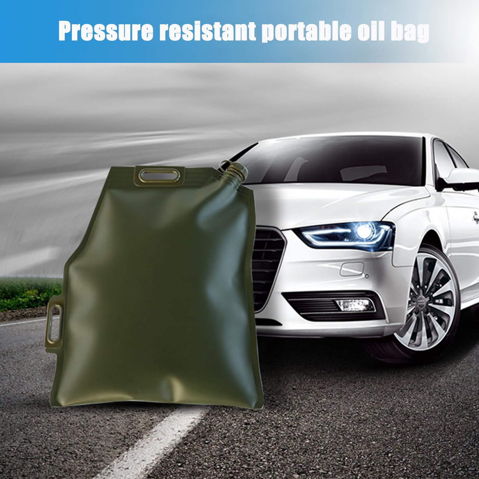 Bidon Ġãṣôliňa 5L 10L 20L 30L, Garrafa Ġãṣôliňa TPU Portátil Bolsa de Plástico Depósito de Combustible de Repuesto para Emergencia Al Aire Libre, Plegable,30L(68x58cm)