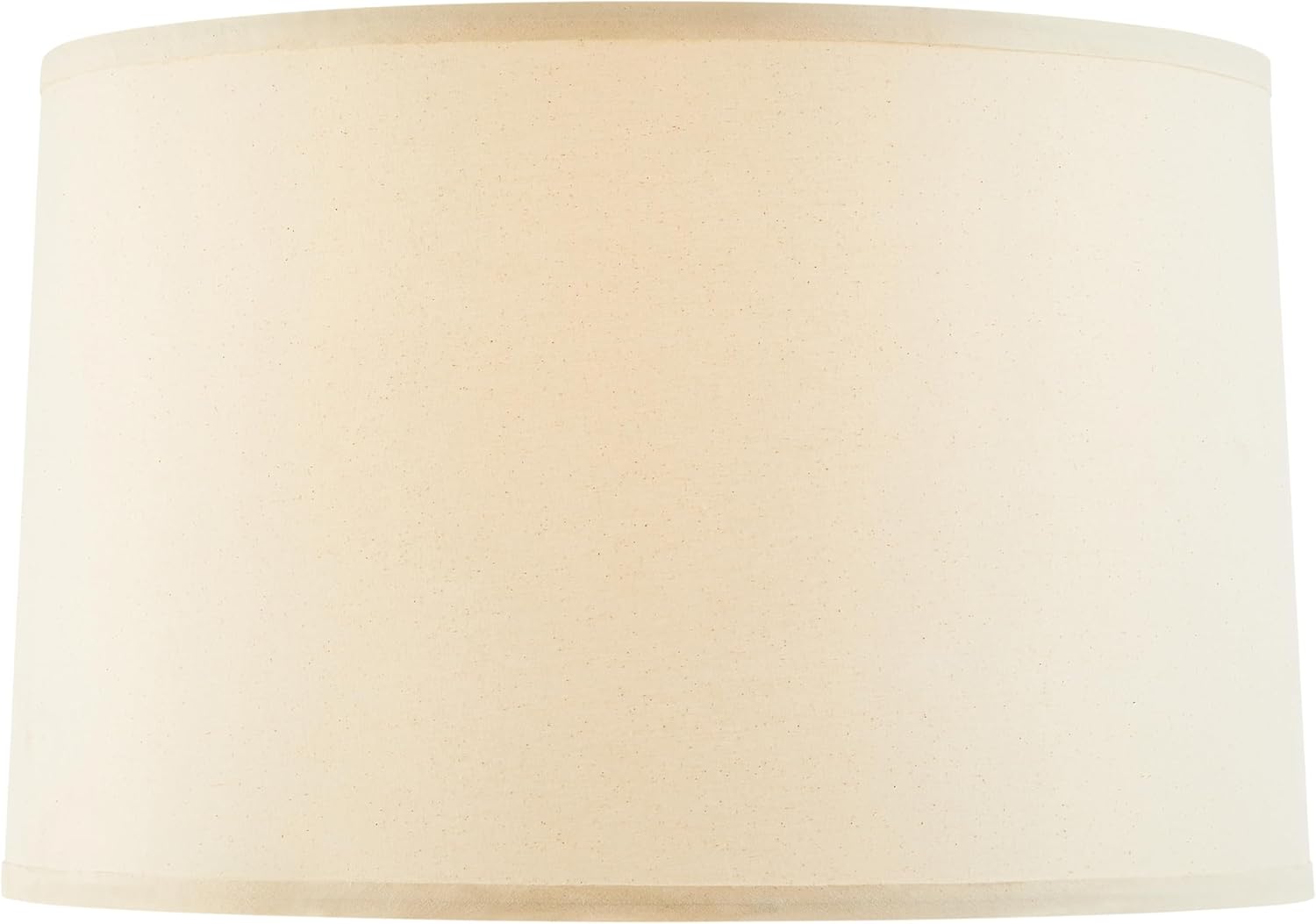Aspen Creative 38902-2,Hardback Empire Transitional Collapsible Spider Lamp Shade,Ivory Cotton Fabric,17"Top x 18"Bottom x 11-1/2"Slant,Set of 2