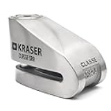 KRASER KR114S Motorcycle Disk Lock, SRA Approved, Double Lock 14mm, Stainless Steel, Anti-Theft Brake Wheel Lock for Motorbike Scooter