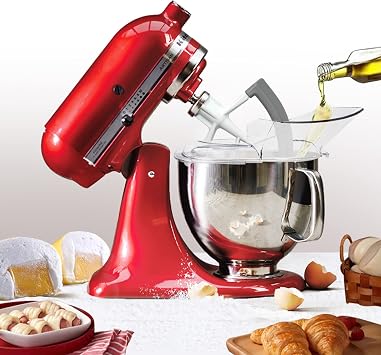 Splash Guard for KitchenAid 4.5 and 5 Quart Tilting Head Stand Mixer Stirrer Accessories and Flex Edge Beater for Kitchen Aid Medium Food Processors with Tilting Motor Head