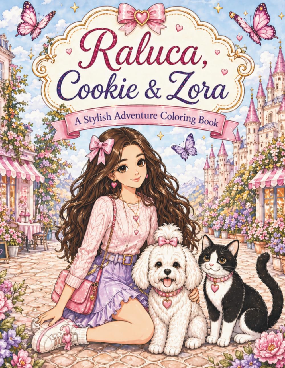 Raluca, Cookie & Zora: A Stylish Adventure Coloring Book