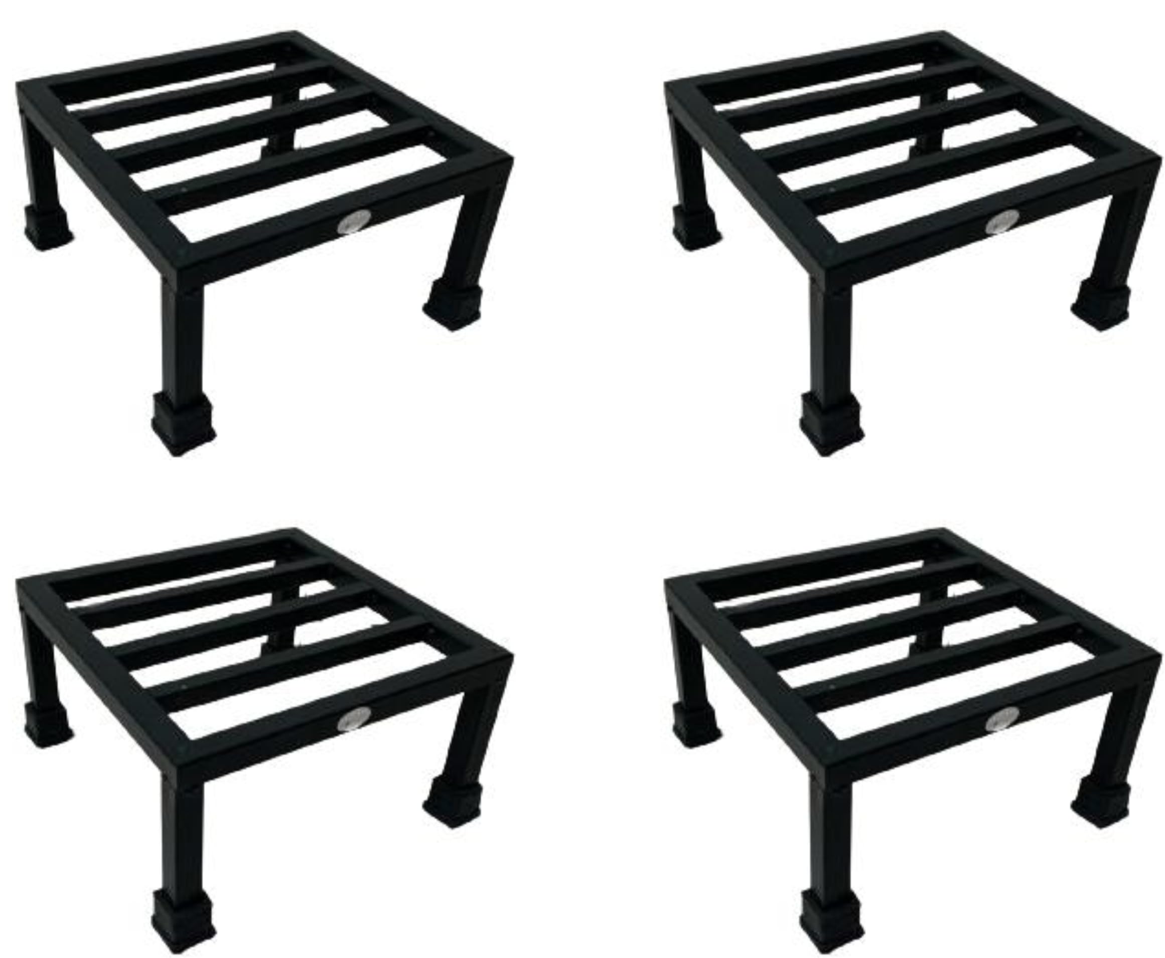 MOK Single Pot Square Metal Plant Stand with Legs for Balcony, Indoor and Outdoor (Black, Pack of 4) (B0CZ7GWRLC) Amazon Price History, Amazon Price Tracker