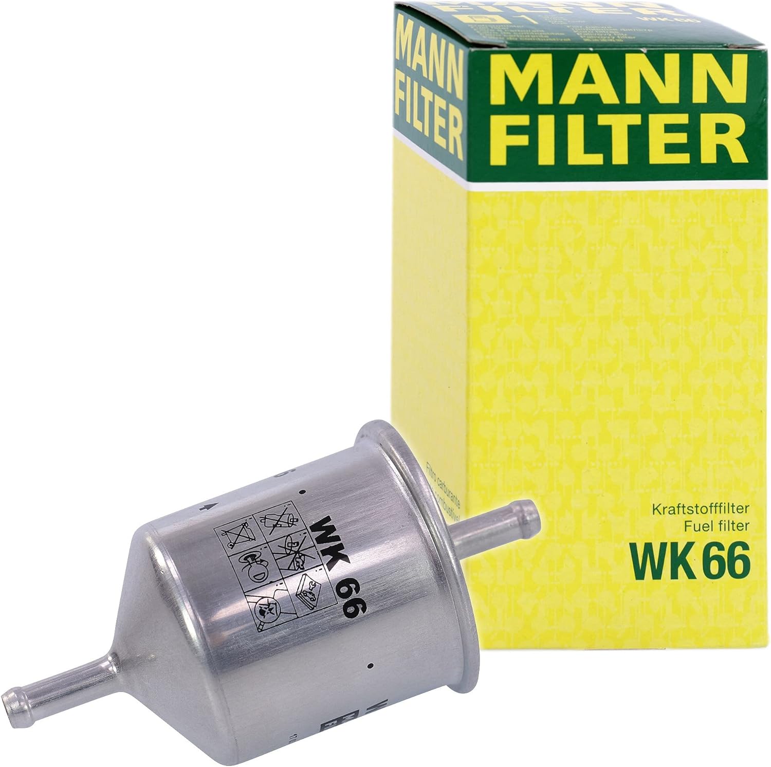 Original MANN-FILTER Fuel filter WK 66 – For Passenger Cars