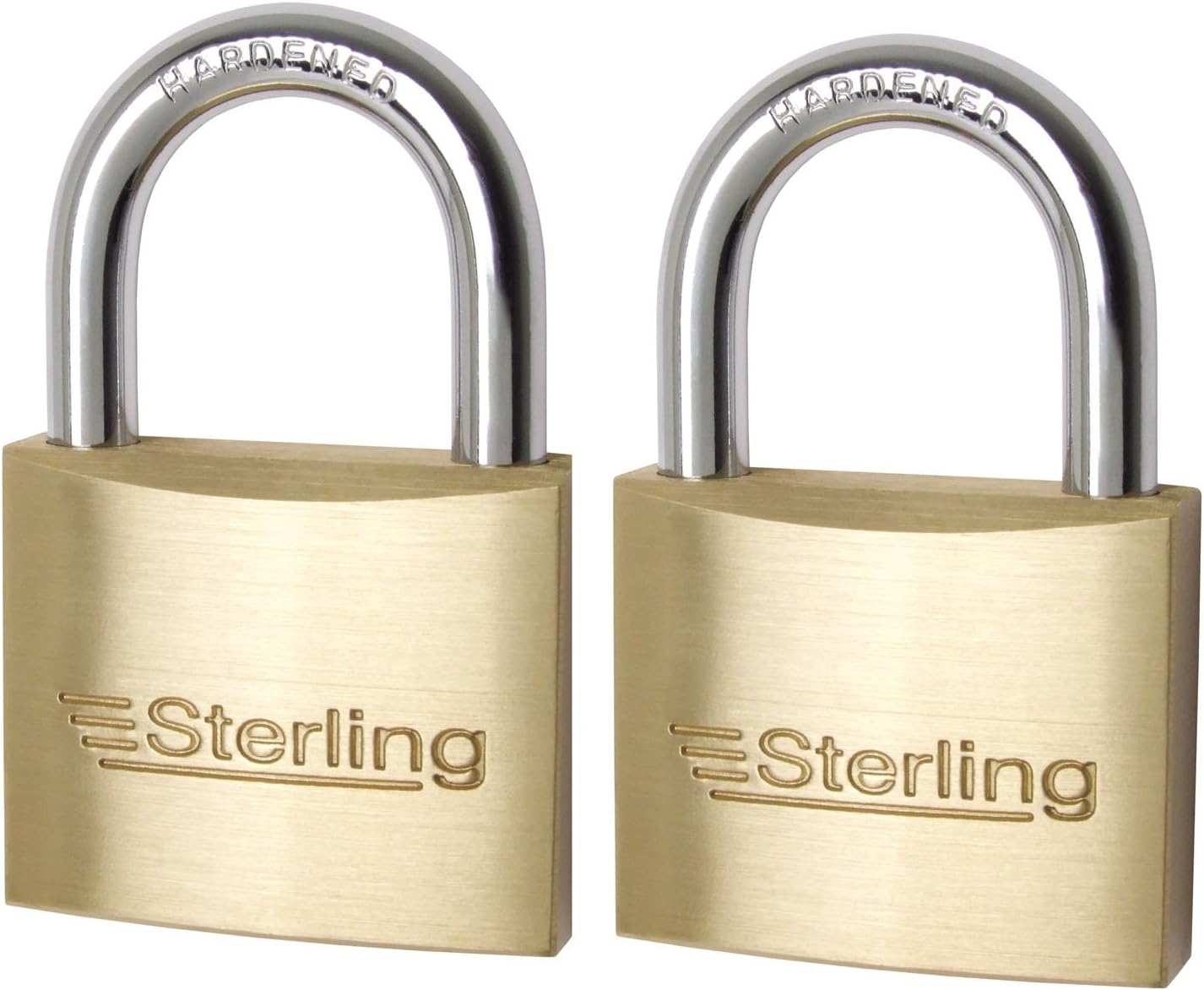 Sterling BPL402 2 x 40mm Medium Profile Brass PadlockKeyed Alike