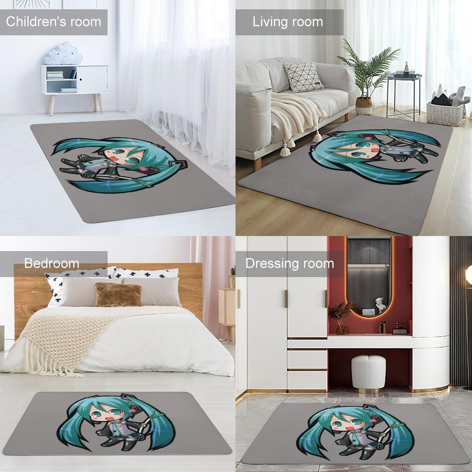 Amazon｜カーペット 初音ミク ホットカーペット ラグカーペット 絨毯