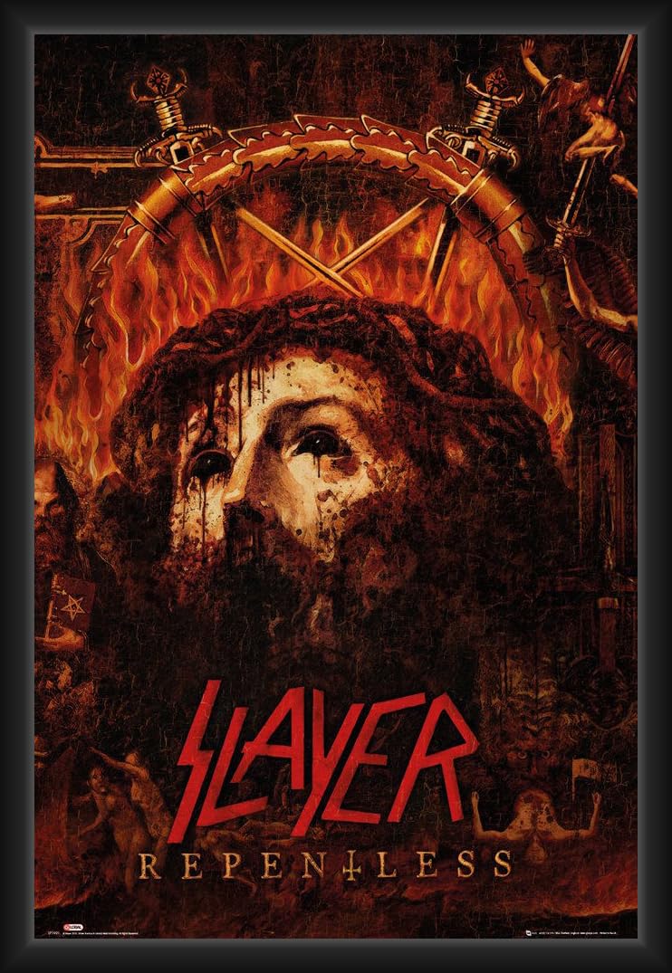 Poster Slayer encadré 61x91,4 cm avec cadre bois robuste et verre plexi résistant