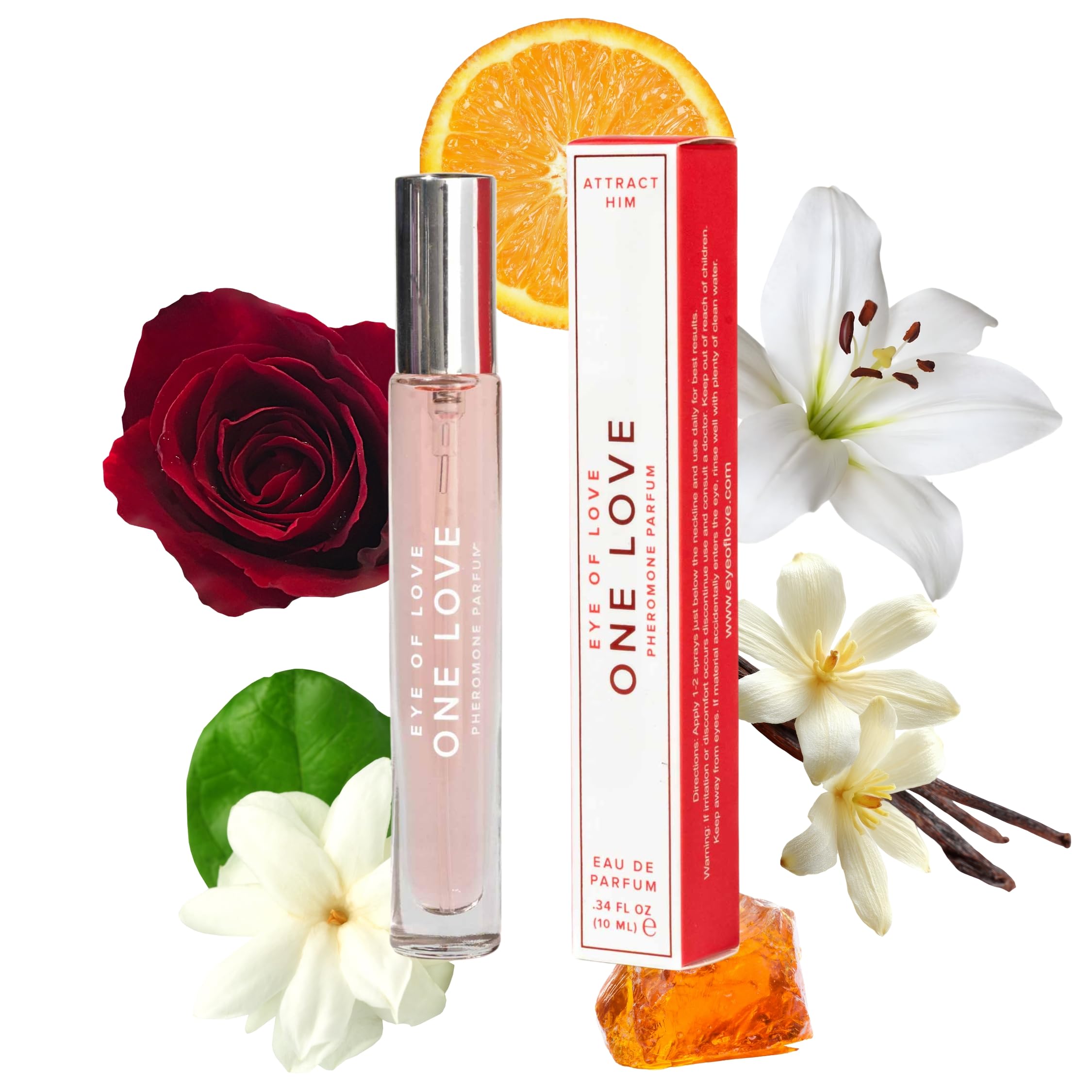 Eye of Love - One Love Pheromone Perfume Spray Attract Men - Sexy Fragrance - Extra Strength Human Pheromones Formula - 10ml Travel Size
