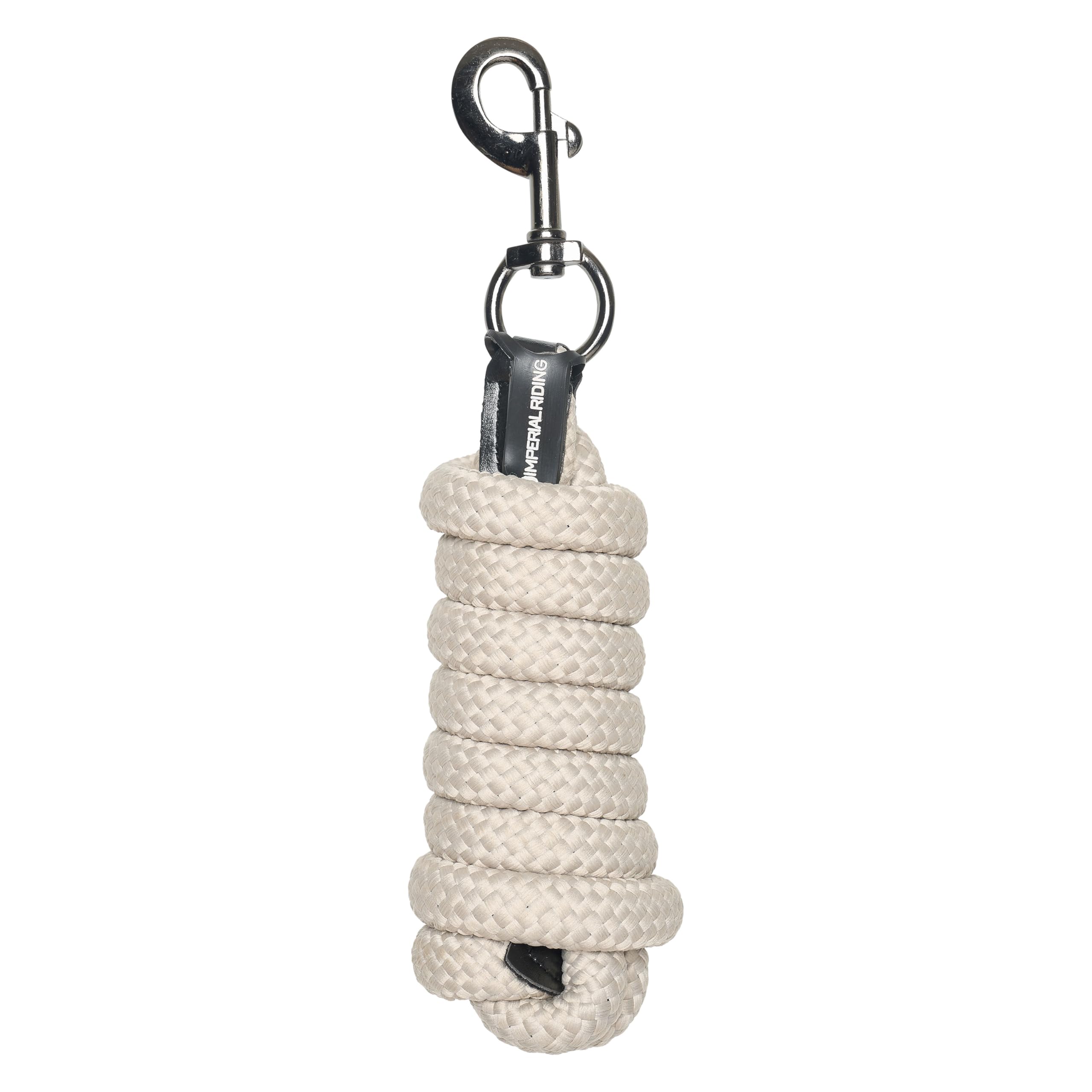 Imperial Riding IRH Laura SH Lead Rope with Carabiner Hook, Made of Robust Polypropylene, Grey Sand