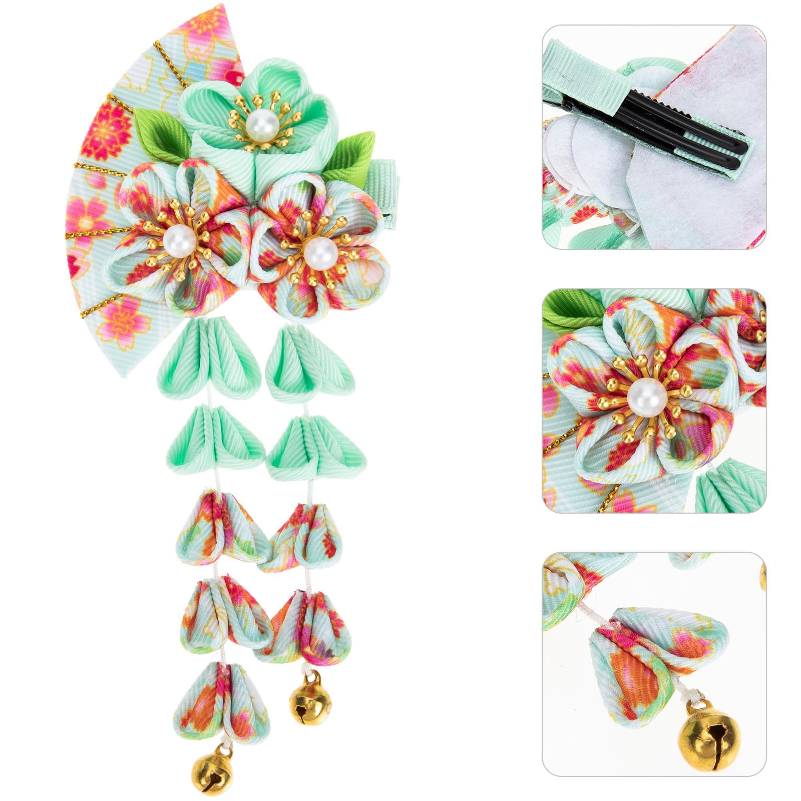 FRCOLOR 10St Quaste Glocke Haarschmuck hochzeitshaar schmuck wedding hair accessories Kopfschmuck mit Quasten Haarspange im japanischen Stil Kopfbedeckung im japanischen Stil Legierung
