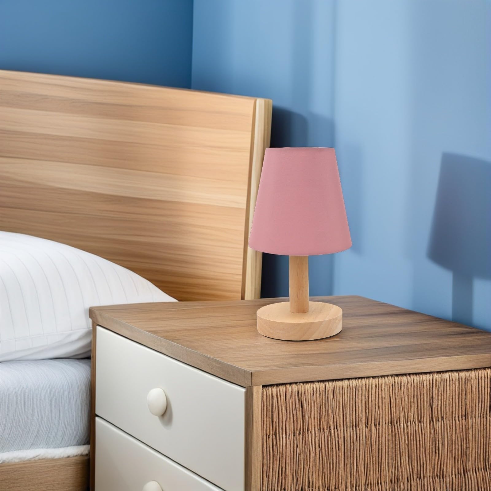 Paralume Facile da per Lampada Parete Rosa Design e Tavolo a Installazione Botte Piccolo, Compatibilità Versatile per Illuminazione Domestica e Lettura