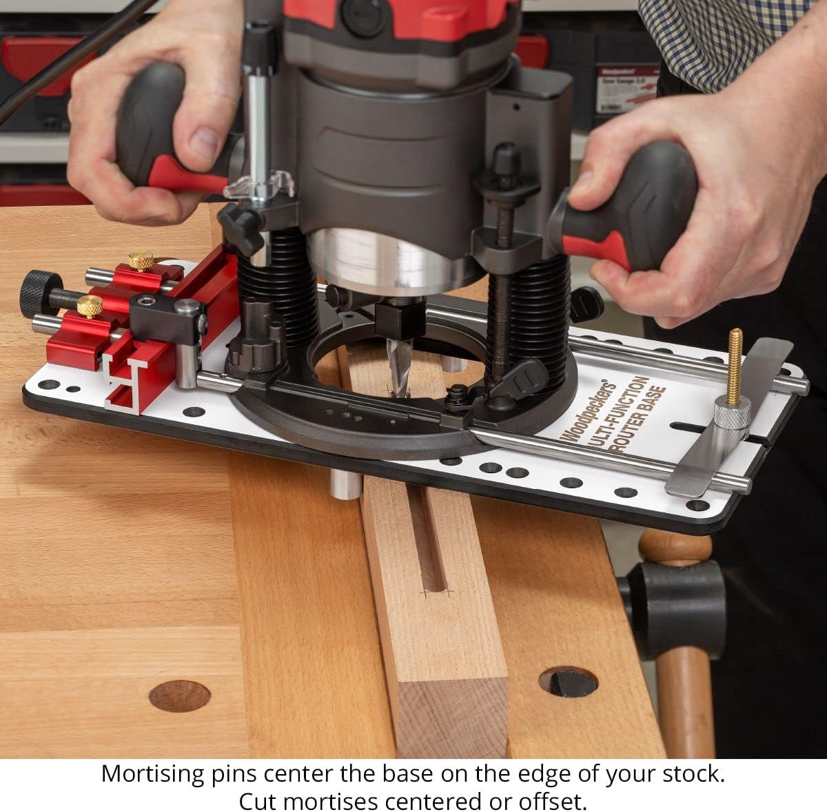 Woodpeckers Multi-Function Router Base, 3/8 Inch Guide Rods, Add Precision And Versatility To Your Router