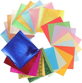 Uonlytech 200 pièces Set Papier Origami avec Motifs Embossés Papier DIY pour Loisirs Créatifs Bricolage Garçon Fille et Projets Artistiques