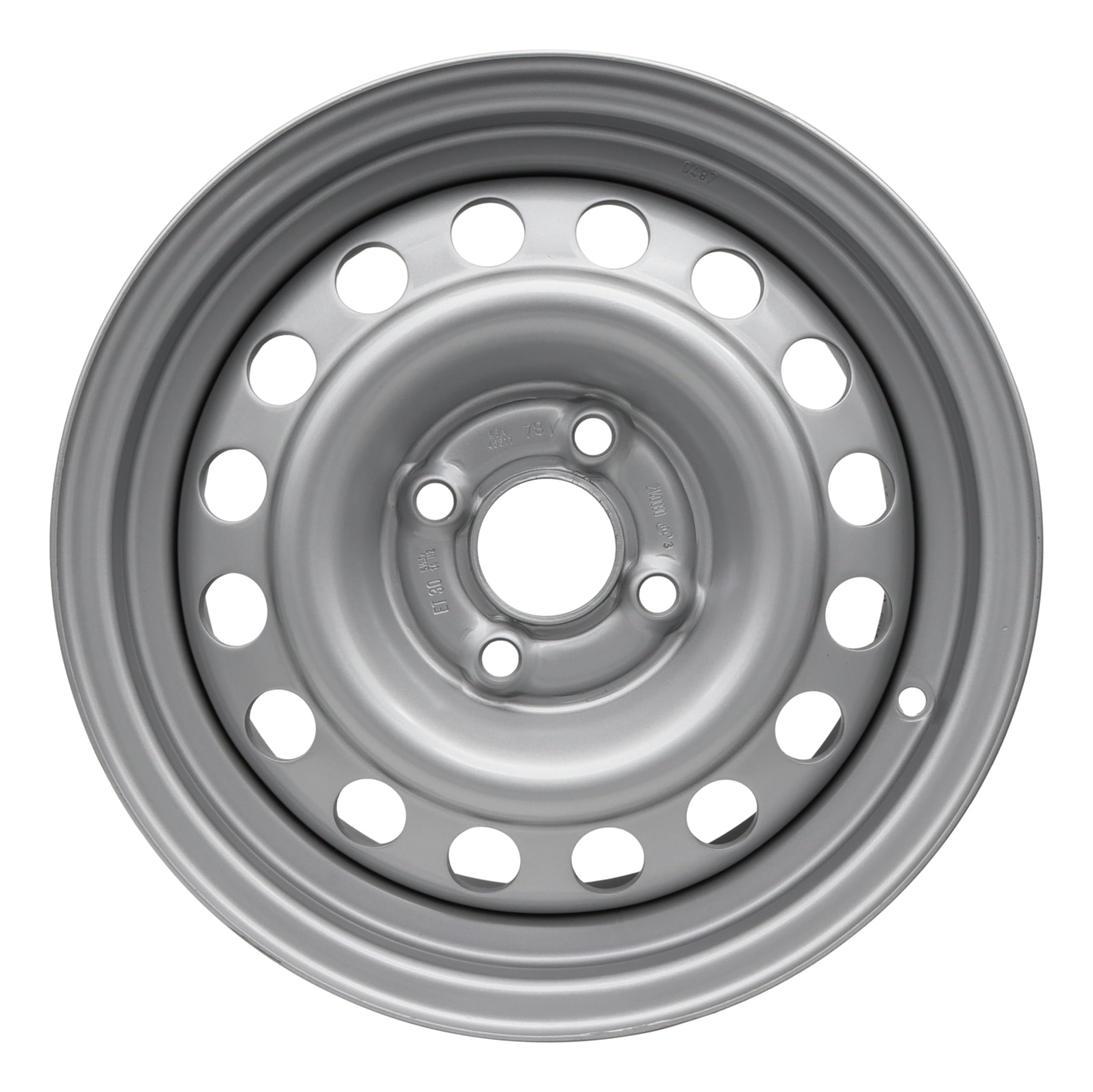 trailer parts4u - Cerchione in acciaio per rimorchio 5,5 J x 14 pollici 100x4, ET30, portata 700 kg, ML 57, per roulotte, caravan, rimorchio, campeggio, con valvola (singolo)
