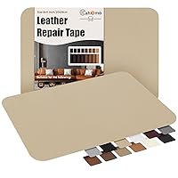 Vista 1 de Cahomo - Parches autoadhesivos de reparación de cuero, 8 x 11 pulgadas - Cinta de reparación de cuero para sofás, kit de reparación de cuero